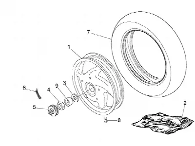 Roue arrière