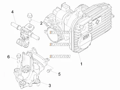 Corps de papillon - injecteur - joint d'induction