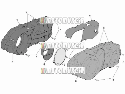 Plastico del motor