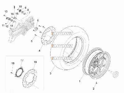 Roue arrière