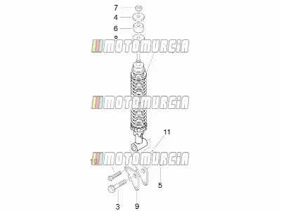 Suspension arrière - amortisseur(s)