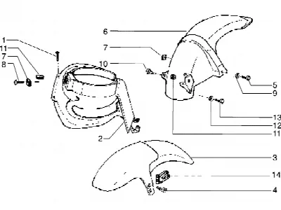 Garde-boue avant et arri?re
