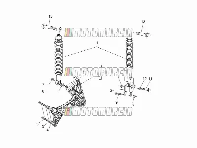 Suspension arrière - amortisseur(s)