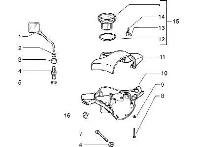 Lenker-Tachometer (km)