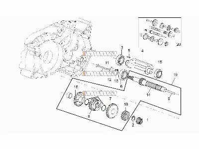 Arbre de transmission primaire 5 vitesses