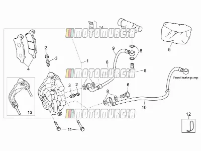 Pinza freno anteriore