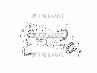 Motor »variatormontage