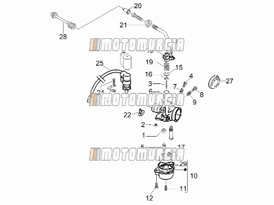Composants du carburateur