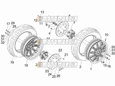 Roue avant