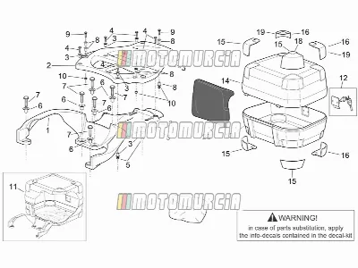 Cadre » top case avec angles
