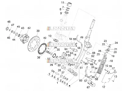 Gabel/Lenkrohr – Lenklagereinheit