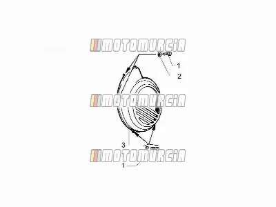 Pokrywa magneto koła zamachowego - filtr oleju