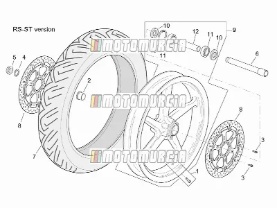 Roue avant version st-rs