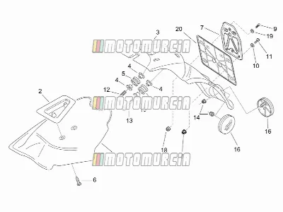 Cadre » carrosserie arrière iii - garde-boue