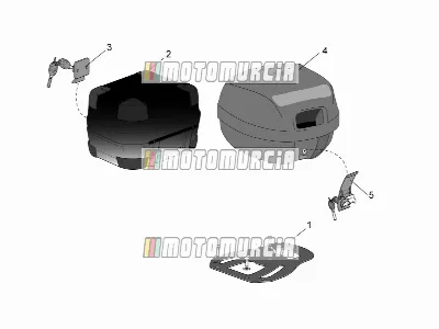 Accessoires » selon - top/cases, valises latérales