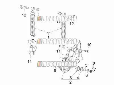 Suspension arrière - amortisseur(s)