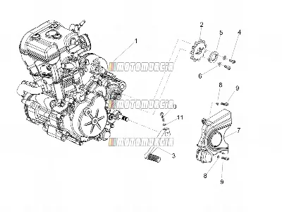 Levier de pièce de finition du moteur