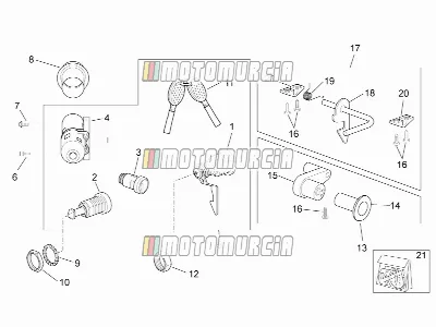 Cadre » autocollant - kit de quincaillerie de serrure