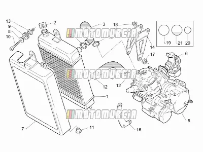Wasserkühler - Motor