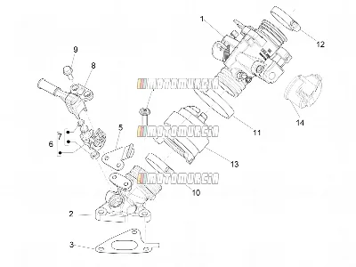 Corps de papillon - injecteur - joint d'induction