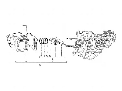 Axe de cylindre-piston-poignet, ens.