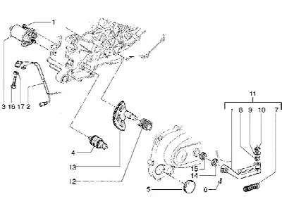 Levier de d?marrage du moteur