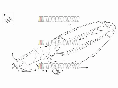 Carrosserie arrière - carénage arrière