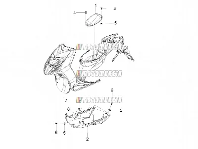 Cache-spoiler pour porte-casque